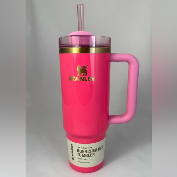 Stanley Flowstate Quencher 30oz Tumbler Pink Parade - Picture 2 of 8